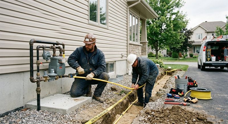 Gas Line Rerouting in Fredericksburg, VA